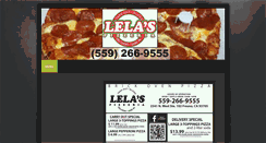 Desktop Screenshot of lelaspizzeria.com