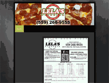 Tablet Screenshot of lelaspizzeria.com